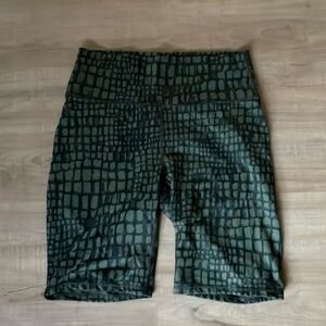 Fabletics printed bike shorts
